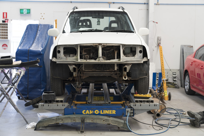 Busselton Smash Repair car being fixed